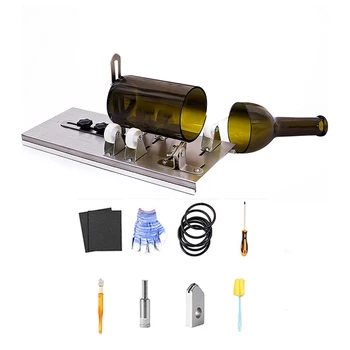 1 шт. Резак для стеклянных бутылок Модернизированный набор инструментов для резки бутылок DIY Машина для резки вина, пива, ликера, виски, алкоголя