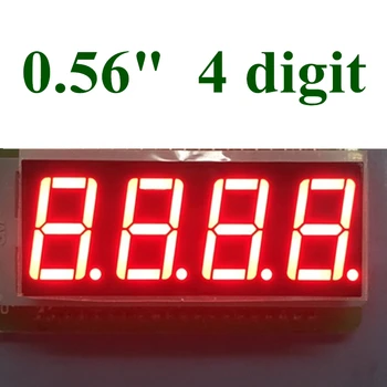 20 шт. (CE и Rosh) 4 цифры 7 сегмент 0,56 дюйма красный светодиодный дисплей общий катод 12 контактов 0,56 дюйма цифровая трубка