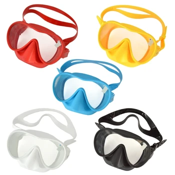 2024 Новая маска для дайвинга для взрослых Маска для дайвинга из закаленного стекла Маска для плавания с защитой от запотевания Очки с крышкой для носа для подводного плавания Фридайвинг