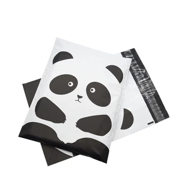 25,5x33 см Экспресс-сумка с принтом Panda Милый конверт для доставки животных Самогерметизирующийся клейкий курьерские сумки Почтовая упаковка Почтовая сумка