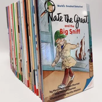 27 Книги Нейт Великий Детская английская книжка с картинками Английский учебный кейс Детективная история Развивающая игрушка Английская сказкаКнига
