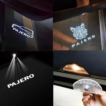 2X Аксессуары для светодиодных проекторов Автомобильная дверь Призрачные теневые фары для Mitsubishi Pajero 2008 2009 2010 2011 2012 2013 2014 2015 - 2020