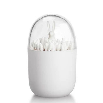 2X держатель для ватных палочек, маленький органайзер для хранения зубочисток Q-Tips (кролик)