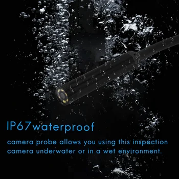 3-в-1 Промышленный эндоскоп Бороскопическая инспекционная камера Встроенная 6 светодиодов IP67 Водонепроницаемый эндоскоп USB Type-C для Android Smartph