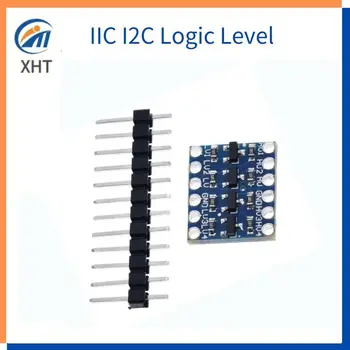 4-канальный преобразователь логических уровней IIC I2C Двунаправленный модуль от 5 В до 3,3 В для Arduino