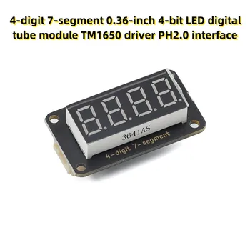 4-разрядный 7-сегментный 0,36-дюймовый 4-битный светодиодный цифровой ламповый модуль TM1650 драйвер интерфейс PH2.0