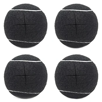 4Piece Теннисные мячи для ножек мебели и ножек для защиты пола Универсальные предварительно нарезанные скользящие мячи