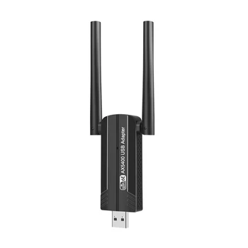 5400 Мбит/с Wifi 6E Сетевая карта USB 3.0 Wi-Fi Адаптер Трехдиапазонный 2.4G 5G 6G Wifi Приемник Донгл Для Windows 10 11 Драйвер
