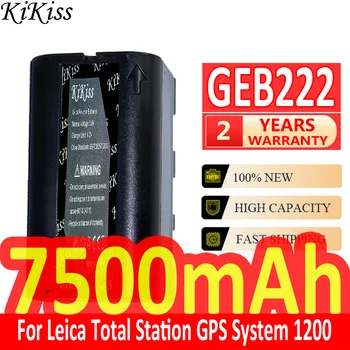 7500 мАч KiKiss Мощный аккумулятор GEB222 для тахеометра Leica GPS 1200 Приборы Piper 100 200 Lases Survey