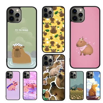 Capybara милый животный Мобильный Мягкий Чехол Для iPhone 15 12 Pro Max 13 Mini 11 14 Pro Max X XR XS Max SE2020 8 7 Plus Чехол для телефона