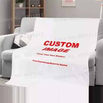Custom Link Фланелевое или шерпа 3D одеяло Плюшевые теплые одеяла для кровати Диван Пользовательские DIY Кондиционер Крышка тела Дропшиппинг