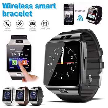 DZ09 Смарт-часы Bluetooth Фитнес Сердечный ритм Спортивный монитор Живой водонепроницаемый Камера GPS SIM-карта SD Память только для телефона Android