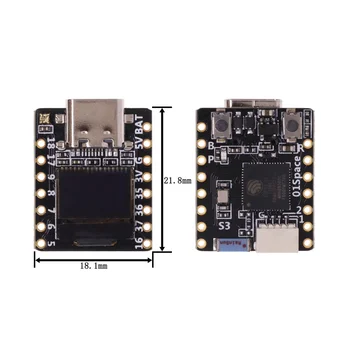 ESP32 Плата для разработки S3 с 0,42-дюймовым OLED-дисплеем RISC-V WiFi Bluetooth поддерживает Arduino и Micropython