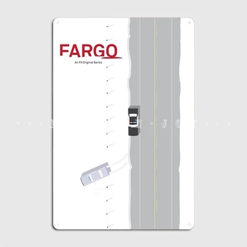 Fargo Металлическая табличка Плакат Клубный бар Создать настенный декор Жестяной плакат