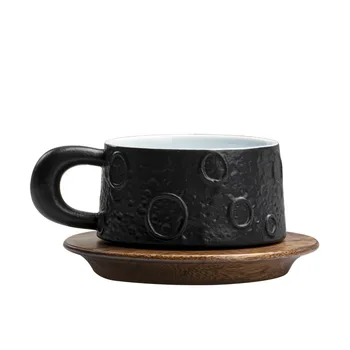 Fashion New Planet Кофейная чашка Керамическая творческая чашка Бытовая чайная чашка с крышкой Кофейные аксессуары
