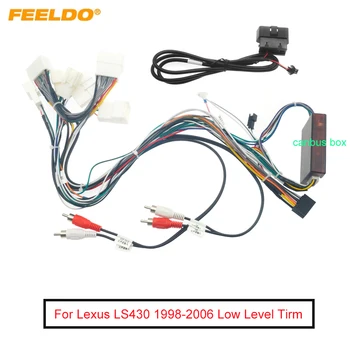  FEELDO Автомобильный 16-контактный стереофонический кабель для проводов питания с проводом Canbus и OBD для Lexus LS430 (1998-2006) Адаптер провода питания радио