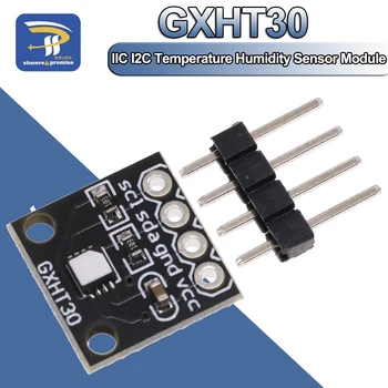 GXHT30 Модуль датчика температуры и влажности Микроконтроллер IIC I2C Breakout, совместимый с погодными условиями, совместимый с SHT31 SHT30 для Arduino