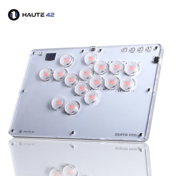 Haute42 Джойстик Хитбокс Клавиатура Аркадный Джойстик Контроллер Для PS4 / PS3 / / Switch / Steam Mini Arcade Hitbox Controller Fight Sticks PC