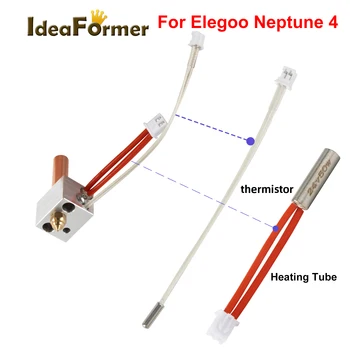 IdeaFormer Для Elegoo Neptune 4/4 pro Нагреватель картриджа термистора 24 В 50 Вт для Neptune 4 Hotend Kit Аксессуары для 3D-принтера