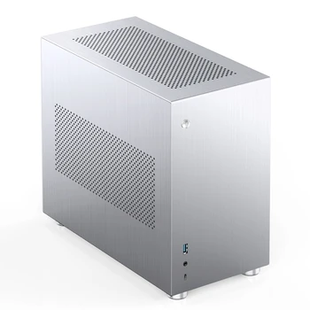 JONSBO V10 Полностью алюминиевый корпус ITX Боковое проникновение поддерживает вертикальную установку видеокарты с водяным охлаждением