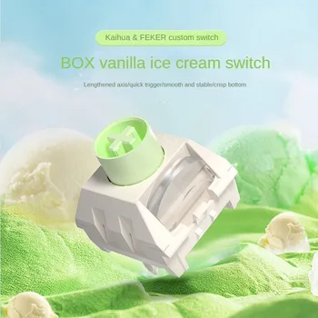 Kailh BOX Ванильное мороженое Pro Switch Full Pom Клавиатура Переключатель быстрого запуска Пять контактов 38 г