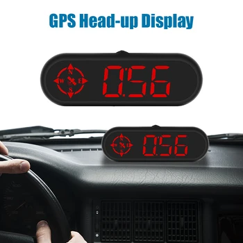 LEEPEE Спидометр Проекционный дисплей с GPS-компасом Мини-сигнализация превышения скорости Светодиодный HUD Аксессуары для автомобильной электроники G9