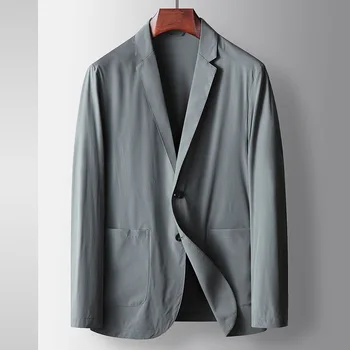 Lin2618-Повседневный пиджак Черный узкий профессиональный
