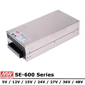  Mean Well SE-600 Series 600 Вт 5 В 12 В 15 В 24 В 27 В 36 В 48 В переменного тока в постоянный Коммутационный блок питания с одним выходом