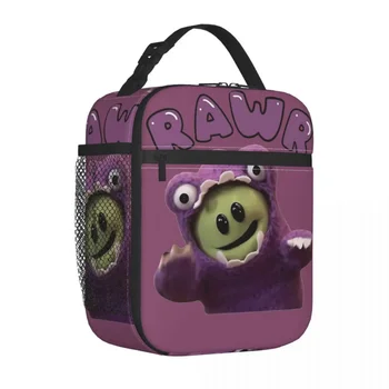 Nanalan Rawr Mona Monster Изолированная сумка для обеда Герметичная многоразовая термосумка Lunch Box Tote School Picnic Food Storage Bags