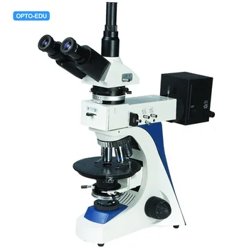 OPTO-EDU A15.1103 600-кратный бинокулярный и тринокулярный поляризационный микроскоп бесконечности