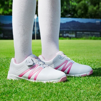PGM Обувь для гольфа для мальчиков и девочек Водонепроницаемая противоскользящая легкая мягкая и дышащая универсальная спортивная обувь на открытом воздухе XZ127