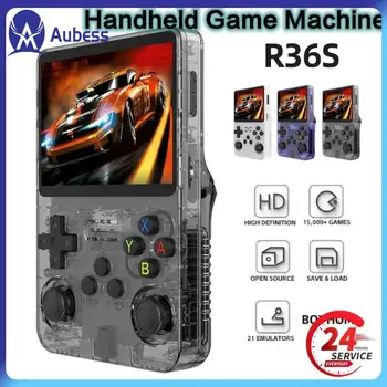 R36S Ретро Портативная игровая консоль Система Linux 64G / 128G 3,5 дюйма IPS Классический экран Ретро Портативный карманный видеоплеер