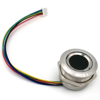 R503 Круглый круглый двухцветный кольцевой индикатор Светодиодное управление DC3.3V MX1.0-6Pin Емкостный модуль отпечатков пальцев Сенсорный сканер