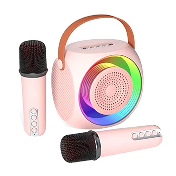 RISE - портативная Bluetooth-караоке-акустическая машина с 2 микрофонами, подходящая для подарков на день рождения, домашних вечеринок