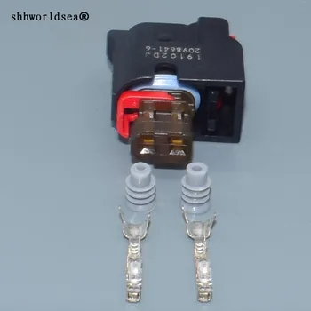 shhworldsea 2-контактный автомобильный корпус жгута проводов водонепроницаемый разъем 2098641-6
