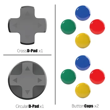 Skull & Co. Skin, CQC и FPS Рукоятка для большого пальца и колпачки кнопок для Nintendo Switch/OLED Coloful D-Pad Набор колпачков кнопок для Switch Joy-Con