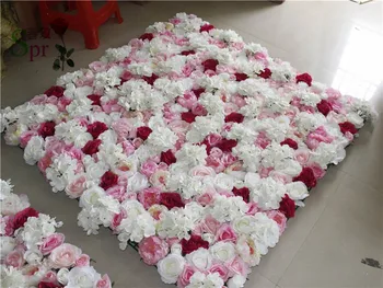 SPR Бесплатная доставка 10 шт./лот Искусственная роза, пион и гортензия, лучший цветок, украшение стены, свадебный фон, арка, стол, цветок