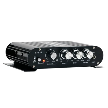 ST-838 HIFI Усилитель 2.1 Канальный Авто MP3 Мини Усилитель AUX Вход Регулировка высоких и низких басов Super Bass 20 Вт x 2 + 40 Вт Усилитель Прочный