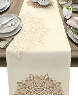 w stylu kwiaty i Mandala tekstury pościel stół zmywalne bieżniki na stół dekoracje ślubne dekoracje na przyjęcie bieżniki