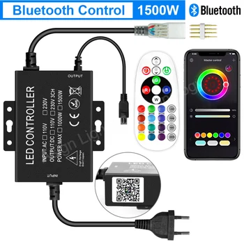 WiFi / Bluetooth / пульт дистанционного управления RGB 750 Вт 1500 Вт EU Адаптер питания для 220 В RGB неоновая светодиодная лента 4-контактный трансформатор управления