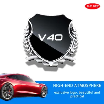Автомобильные наклейки 3D Металлические аксессуары Авто Аксессуар Треугольник Окно Наклейка Для Volvo V40 V50 V60 V90