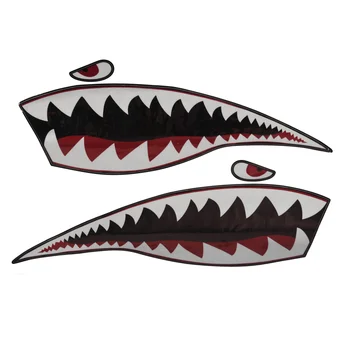 Водонепроницаемая наклейка из ПВХ Зубы акулы для каяка Лодка Авто Грузовик Наклейки