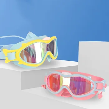 Гальванические гальванические очки для плавания с защитой от запотевания Широкий обзор Плавательное снаряжение HD Большая рама Аксессуары для плавания для плавания