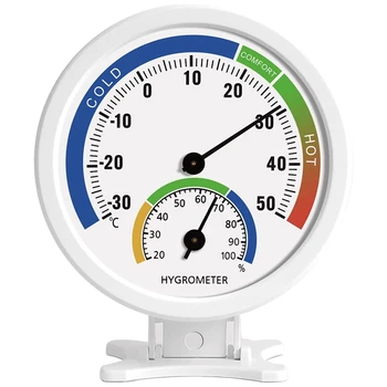 Гигрометр Термометр Внутренний Наружный Термометр влажности 3 дюйма Монитор измерителя влажности с настольной подставкой