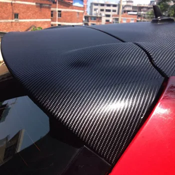 Глянцевый черный 5D Углеродное волокно Винил 5D Углеродное волокно Обертывание 5D Пленка из углеродного волокна Безвоздушный пузырь для автомобильного мотоцикла