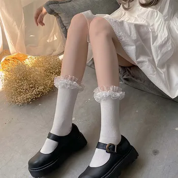 Дикие милые студентки Японские носки Лолита Носки Ворс Хлопок