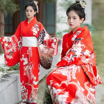 женщины японское кимоно юката с оби вечеринка вечернее платье дамы гейша хаори сцена исполнение косплей костюм фотография одежда