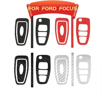 Защитный чехол для ключей из углеродного волокна для Ford Focus 3 4 MK3 MK4 MK4 Ranger Kuga Escape Складные аксессуары