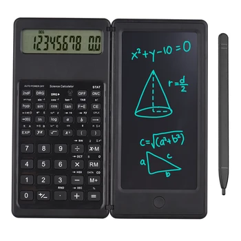 Калькулятор с ЖК-дисплеем Пишущий планшет Настольные калькуляторы 10-значный дисплей со стилусом Кнопка стирания Тонкий и складной дизайн