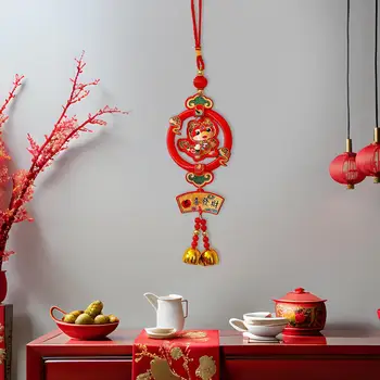 Китайский Новый год Висячее украшение Фото Реквизит Красный Кулон Год Дракона Для Спальни Новоселье Стена Офис Гостиная